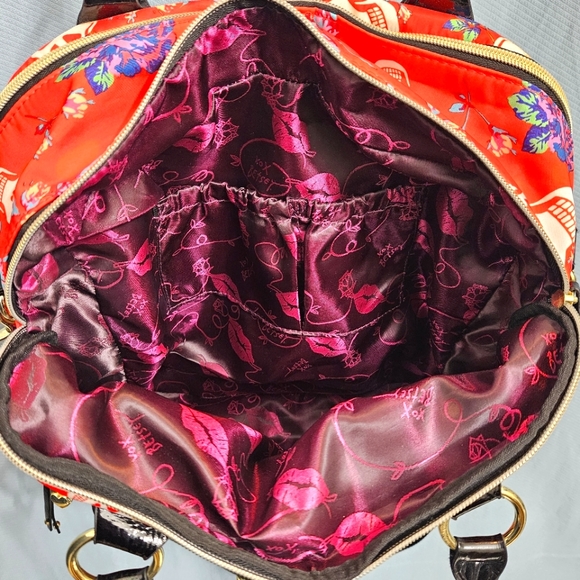 NWOT Betsey Johnson Floral Skull Purse Shoulder Bag Crossbody - Picture 7 of 9